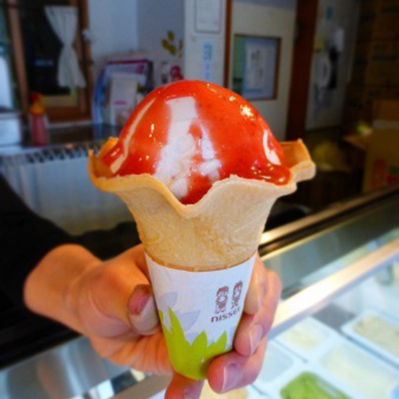 いちごのアイス(あぐり窪川)