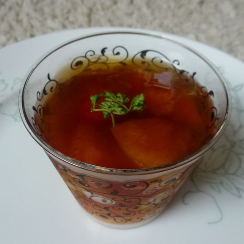 桃と烏龍茶のゼリー(あさひや )