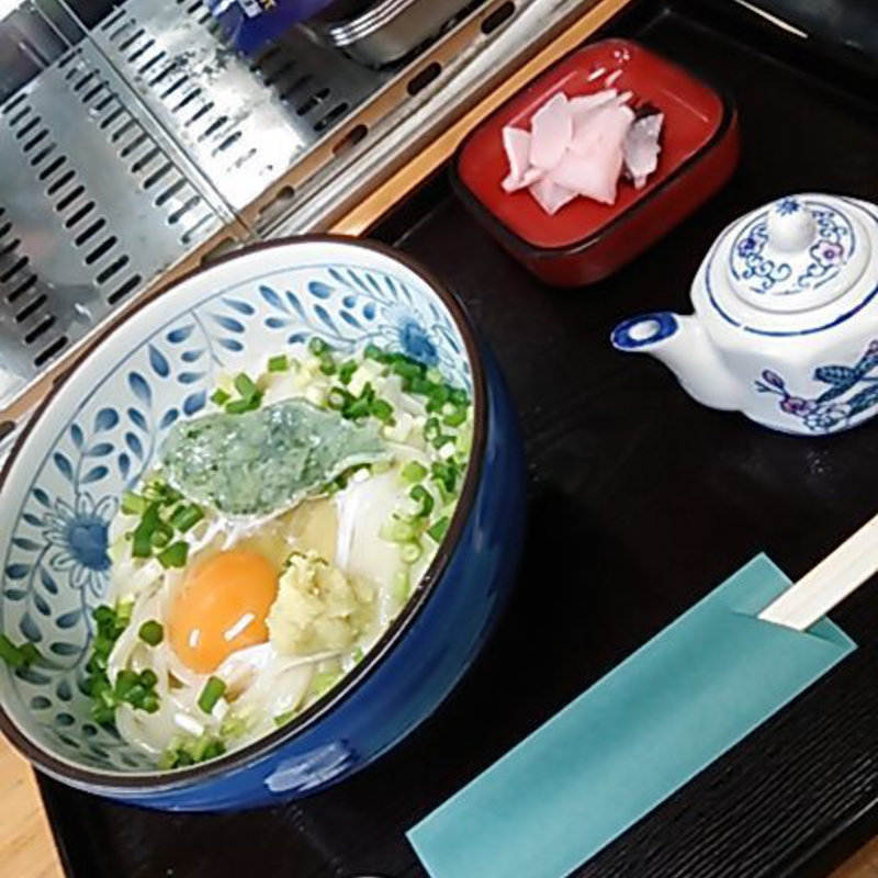 釜玉うどん(あじさい )