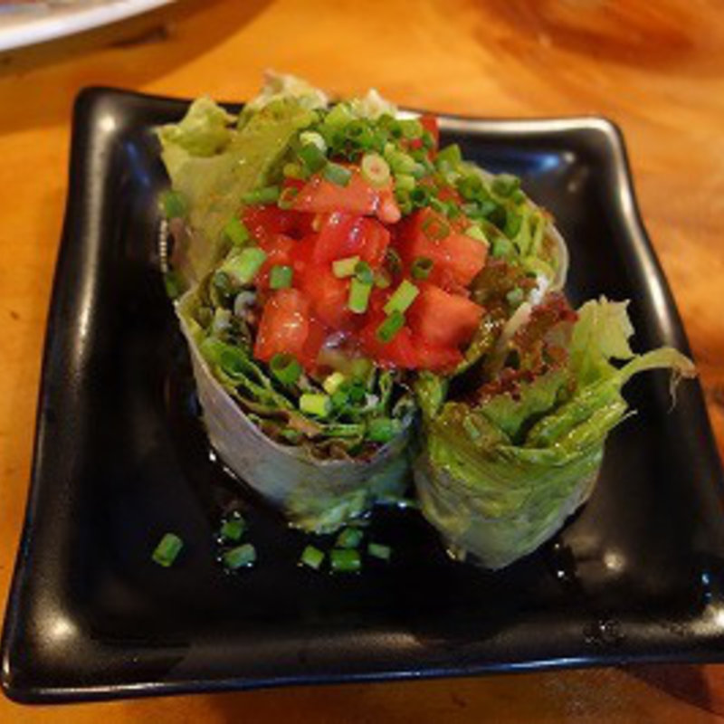 アボガドとねぎとろの生春巻き(あすとろ)