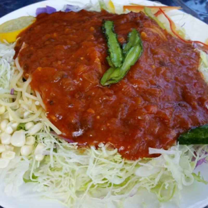 畑のスパゲッティ(あぜ道より道ファームレストラン)