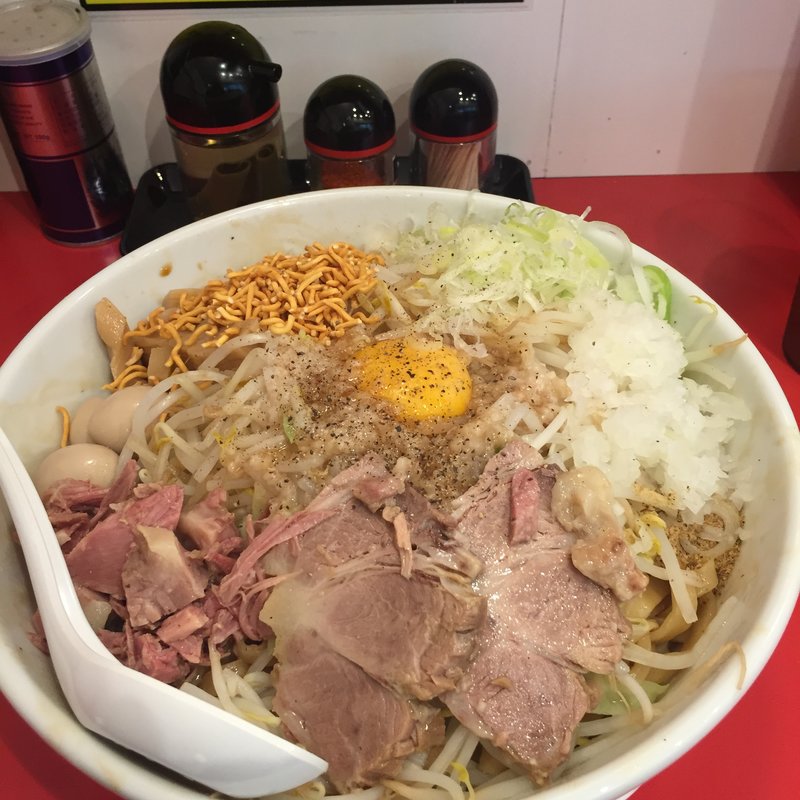 まぜそばDX 7バカ(あっ晴れ 東新町店 )