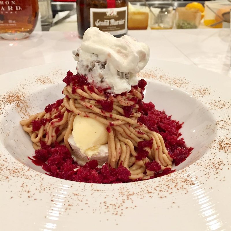 フランス栗とカシスのモンブラン(アトリエ コータ)