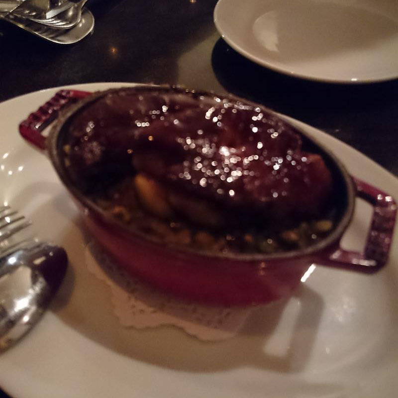 フォアグラのソテーと牡蠣のピラフ(アベス （Abbesse）)