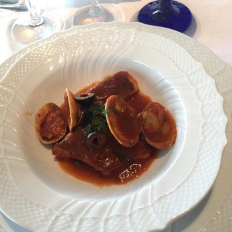 真鯛のリヴォルノ風 軽いトマト煮込み(アルポルト静岡 （Al Porto SHIZUOKA）)