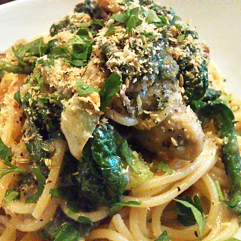 Pranzo di Aセット（牡蠣のパスタ）(アンティカブラチェリアベッリターリア （Antica Braceria Bellitalia）)