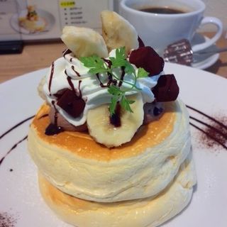 生チョコバナナパンケーキ(イーズカフェ （ease cafe）)