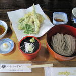 お蕎麦と野菜の天ぷら(いしいのそば越谷分店)