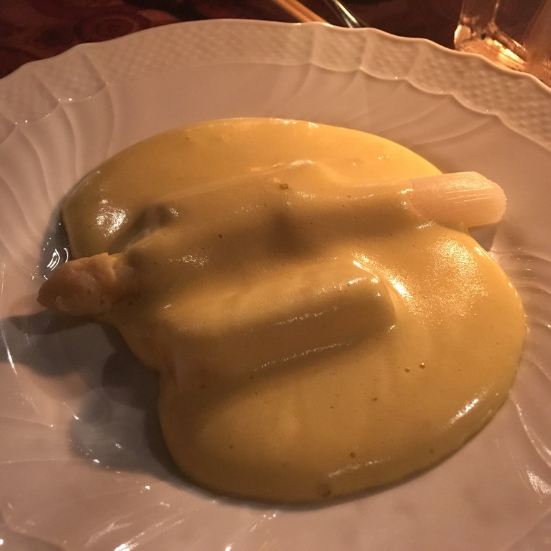 ホワイトアスパラガス オランデーズソース和え(ツバキ （TSUBAKI）)