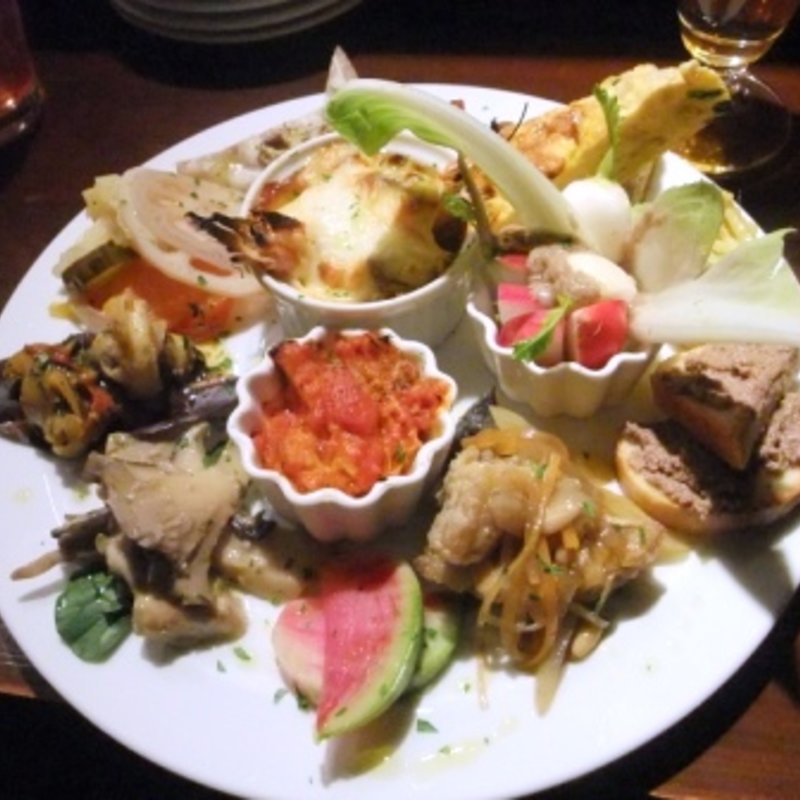 前菜盛り合わせ(イタリア食堂　イル・クオーレ)