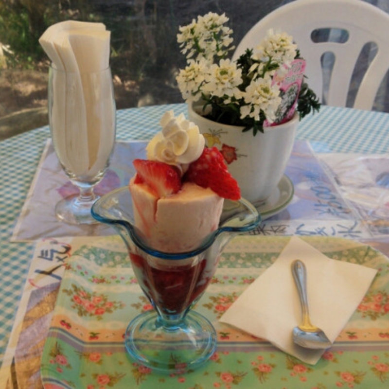 いちごｼﾞｪﾗｰﾄ(いちごカフェ（【旧店名】土方洋蘭農園カフェ）)