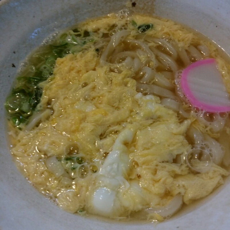 ミニ天丼セット（卵とじうどん）(いち川)