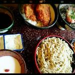 ミニソースカツ丼とミニネギトロ丼と麺のトリオランチ(いっちょう 上田秋和店 )
