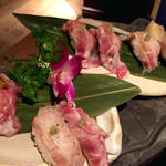 イベリコ豚炙り寿司(イベリコ豚専門店 IBERICO－YA （イベリコ屋）北新地店)