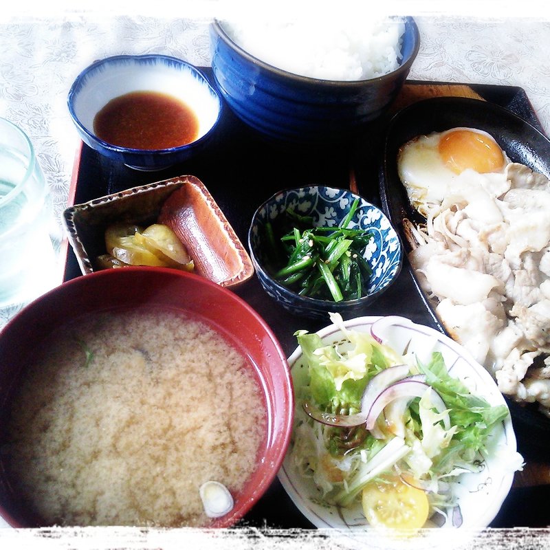 豚バラじゅーじゅー焼き定食(いります食堂 )