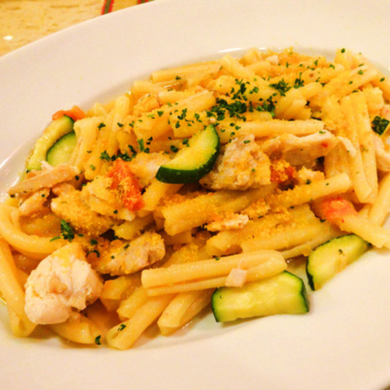 天然マグロとズッキーニとカラスミのカサレッチェ(イル・メルカート・アンジェロ)