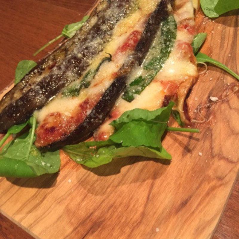 ナスのチーズ重ね焼き(イルソーレ ロッソ)