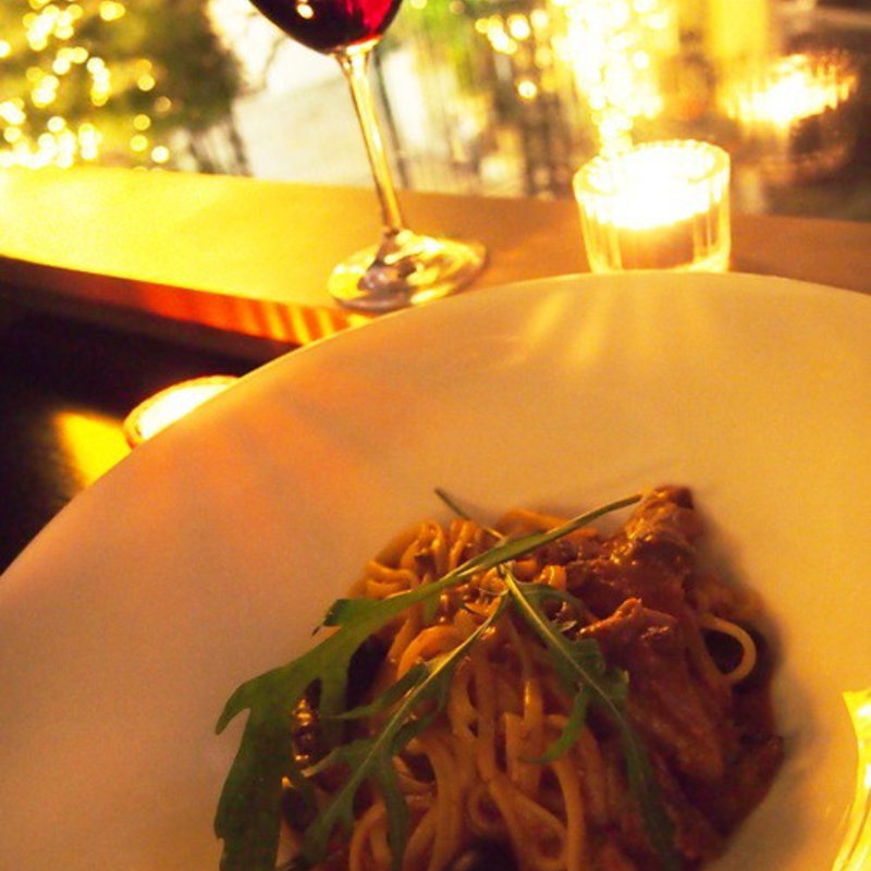 マグロの頬肉のプッタネスカ(ヴィーノボーノ （VINO BUONO）)