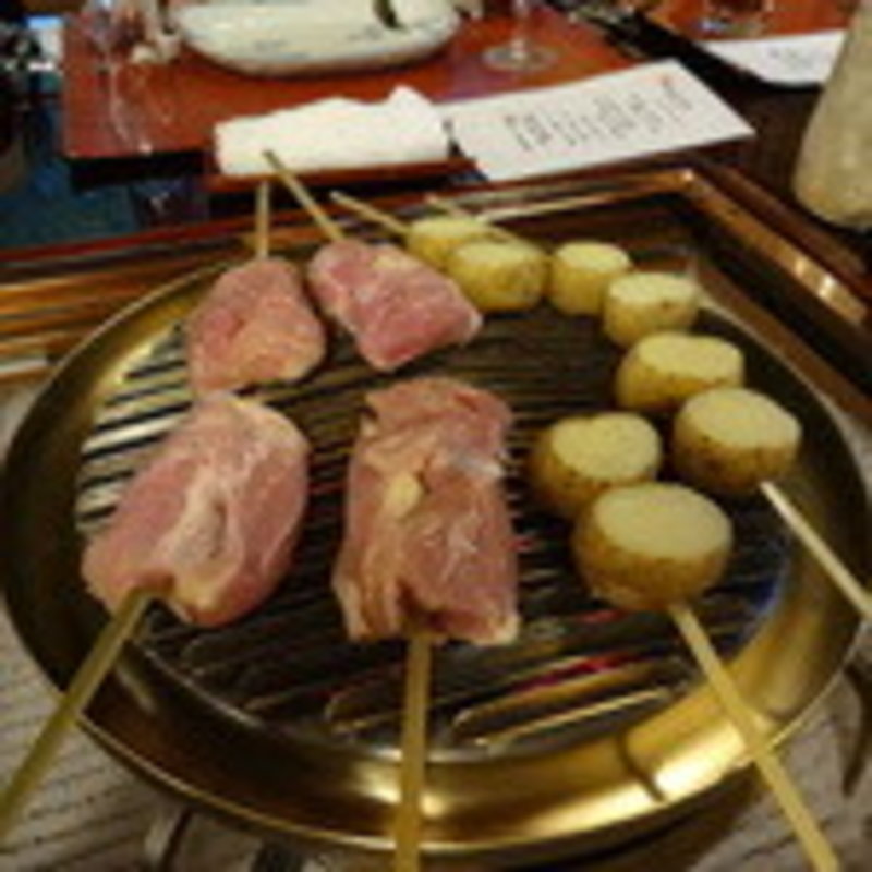 地鶏炭火焼(うかい鳥山)