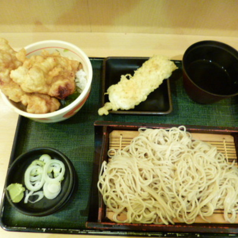 唐揚げ丼セット(冷)(うちそば)