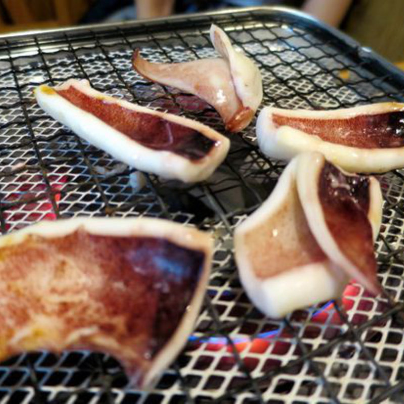 真イカの一夜干し卓上焼き(うちのおかん時々おとん)