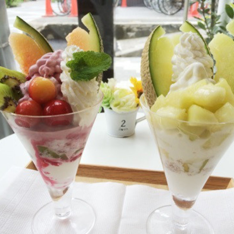 マスクメロンパフェ(ウッドベリーズ マルシェ)