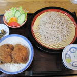 そば定食チキンカツ付