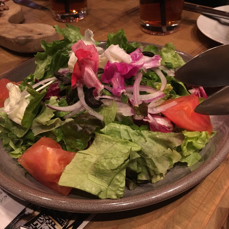 オーガニック野菜のガーデンサラダ(BOCOCA steak&Dine)
