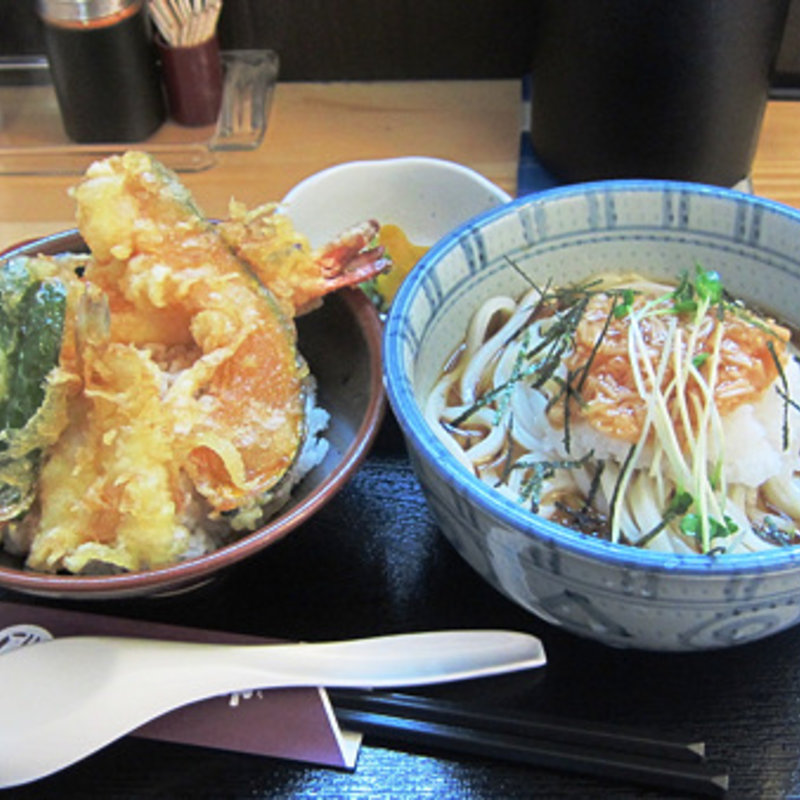おろし市天丼セット（冷）(うどん市 船橋店)