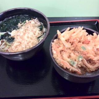 ミニ天丼セット(うどん 市 飯田橋店)
