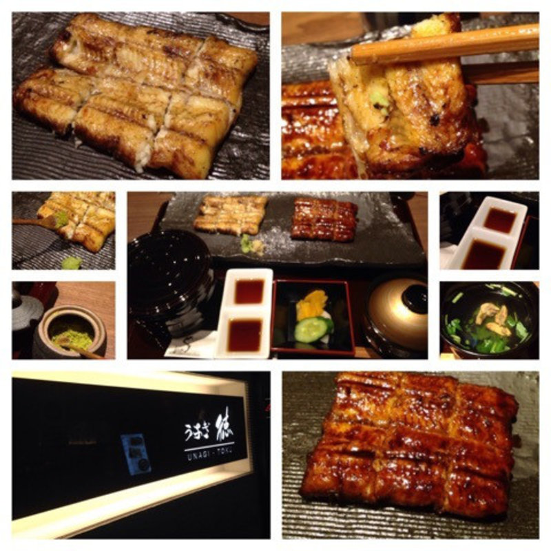 白焼蒲焼合盛膳<並>(うなぎ徳 銀座店)