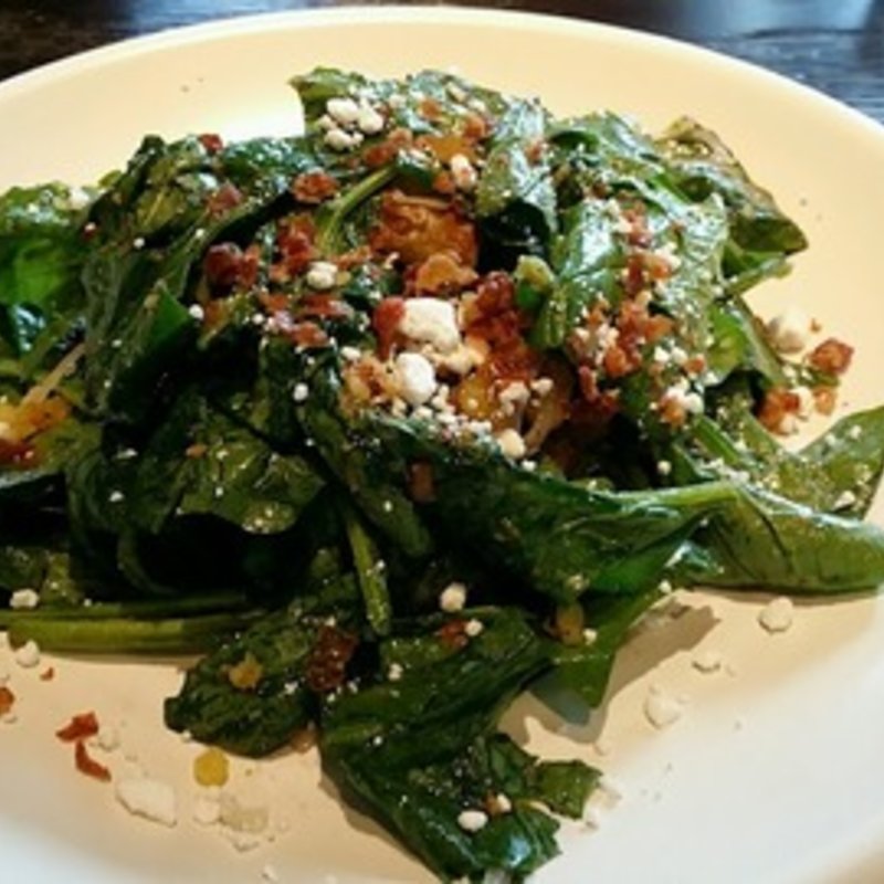 ほうれん草とゴートチーズ(ウルフギャング・パックPIZZA BAR アレア品川店)