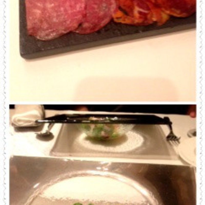 コース　季節の野菜のメネストラと ジロール茸　温泉タマゴ(エチョラ （ETXOLA）)