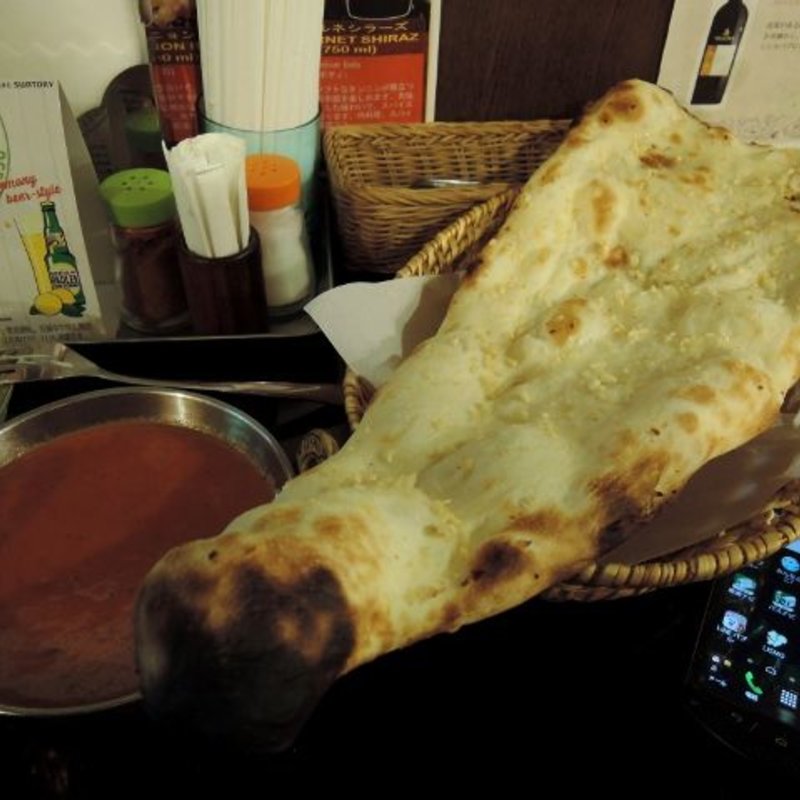 Hセット（シーフードカレー）ガーリックナン(エベレストキッチン 中山店)