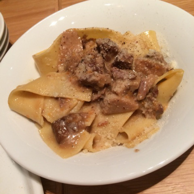 イベリコ豚とポルチーニ茸のラグーパスタ(PIZZA & WINE BAR ENTRATA)