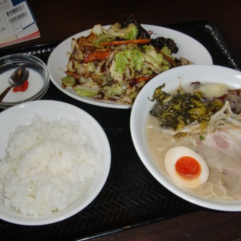 回鍋肉定食(えん魔ラーメンセンター )