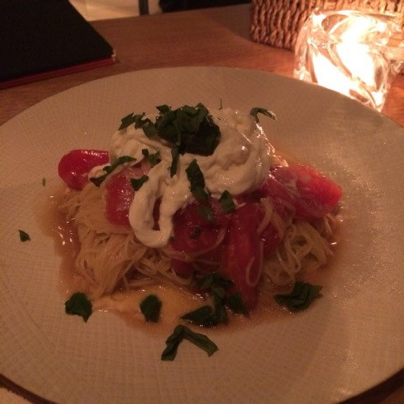 夏の冷製パスタ(オービカ モッツァレラバー 六本木ヒルズ店 （OBIKA MOZZARELLA BAR）)