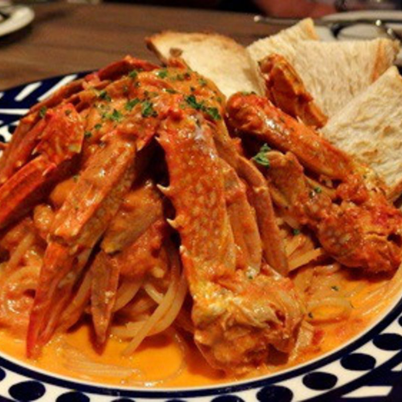 ワタリガニのトマトクリームスパゲッティ(オイスター＆ワイン ペスカデリア 新宿店 )