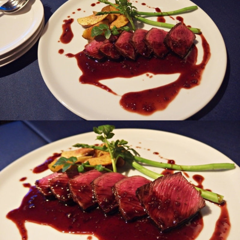 えぞ鹿のロースト赤ワインソース(ITALIAN＆OYSTER SEASON)