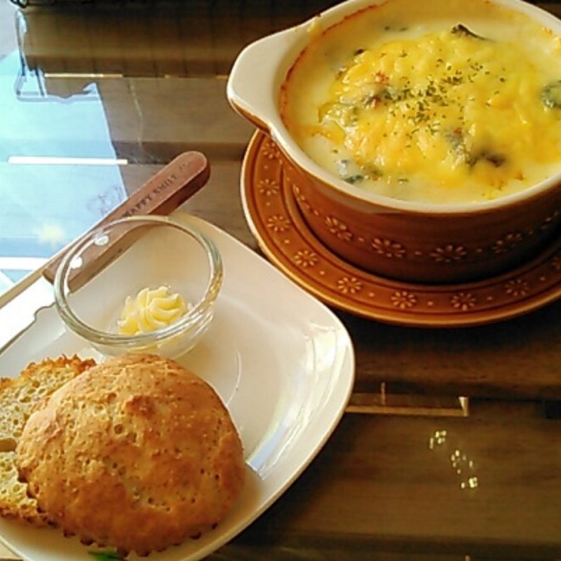 ポテトグラタン・ソーダブレッド付き(おうちＣａｆｅ樹と葉っぱ)