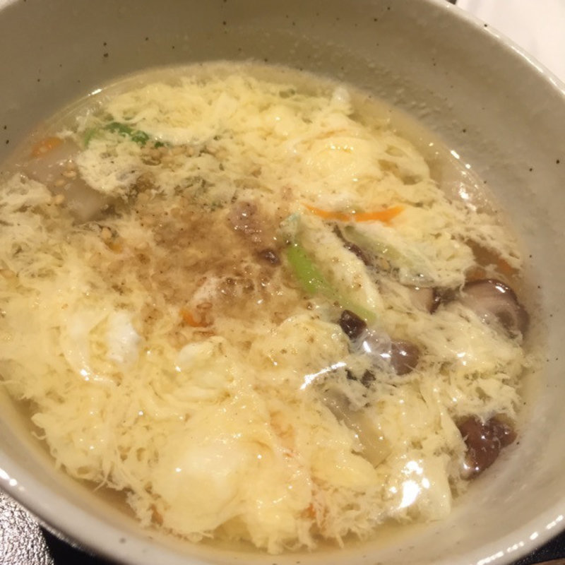 卵スープ(おかき )