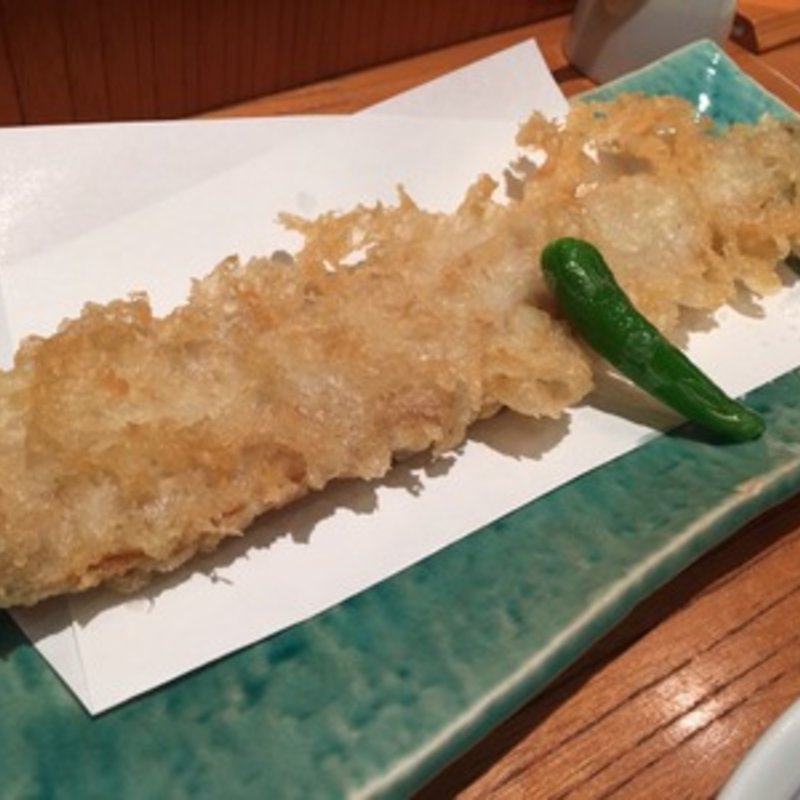 煮穴子一本天ぷら(銀座 おぐ羅羽田国際空港店)