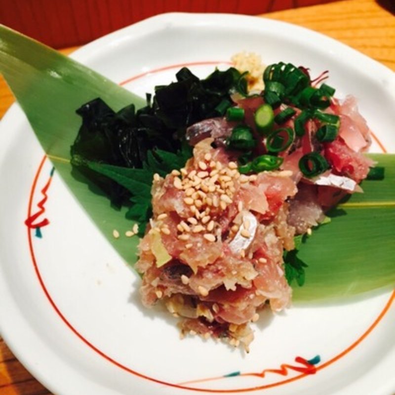 鯵のなめろう(銀座 おぐ羅羽田国際空港店)