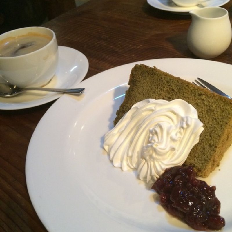 抹茶シフォン(おじいさんの古時計)