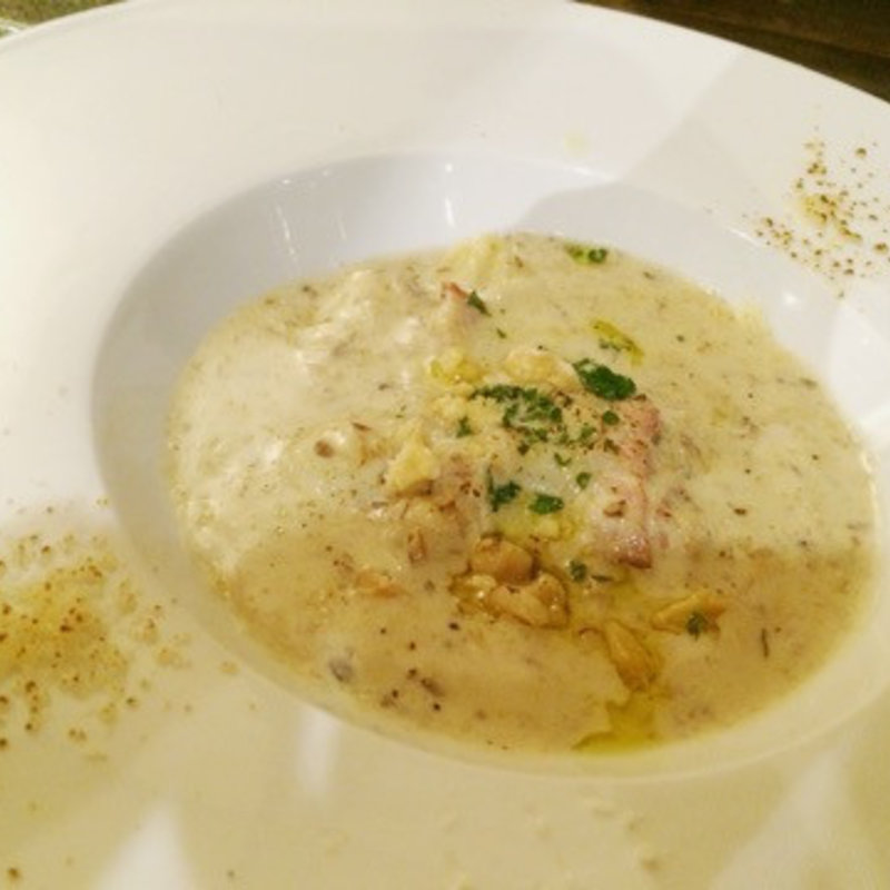 あべ鳥とポルチーニ フォアグラバタートリュフのリゾット(オステリア クロッキオ)