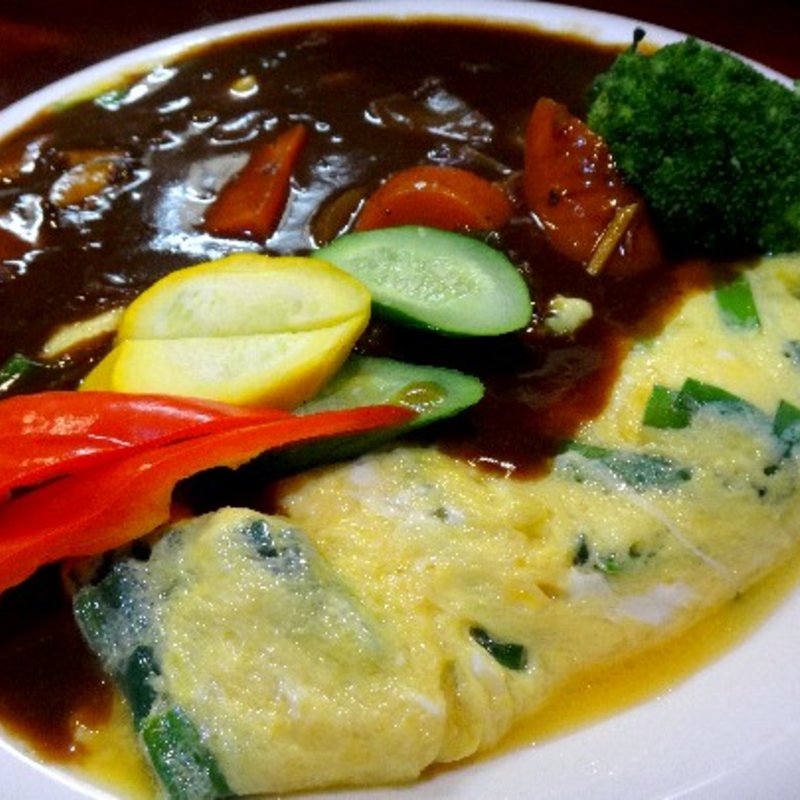 ニラ玉野菜カレー(おだい処近次)