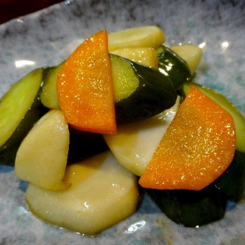 ぬか漬けのオリーブオイル炒め(おだい処近次)