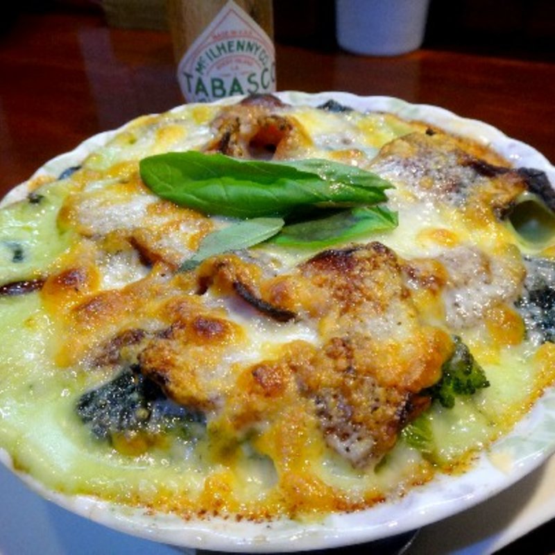 ほうれん草とベーコンの濃厚チーズグラタン(おだい処近次)