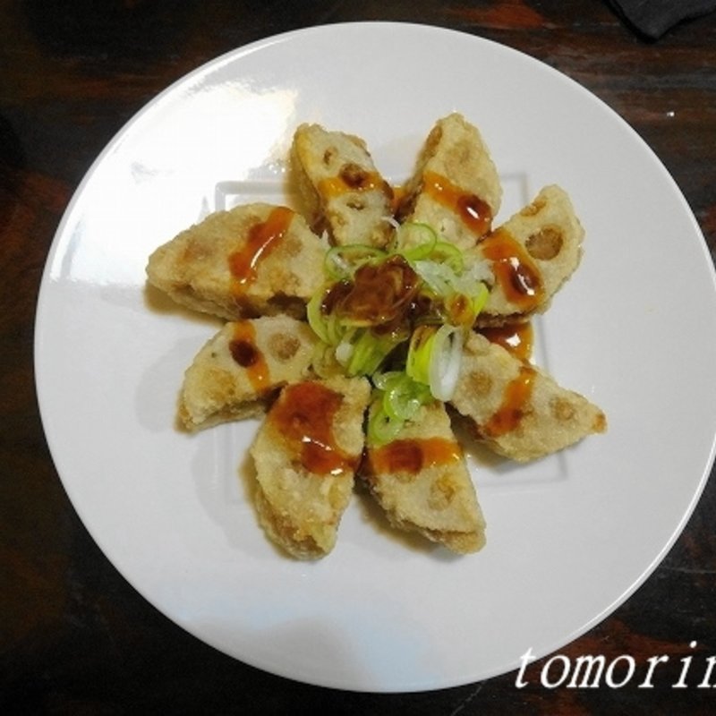 れんこんとひき肉のはさみ揚(おだい処近次)