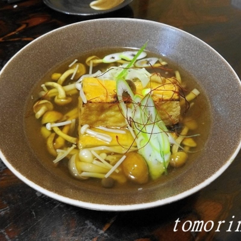 厚揚げのきのこあんかけ(おだい処近次)